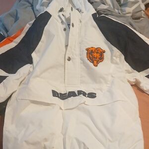 STARTER White and Black Raincoat